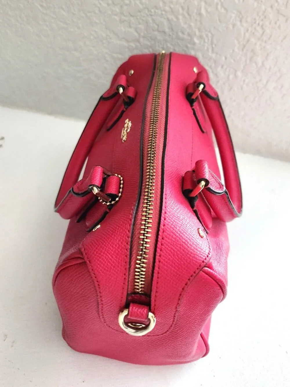 Euc Coach Mini Bennett Red Crossbody Bag Purse